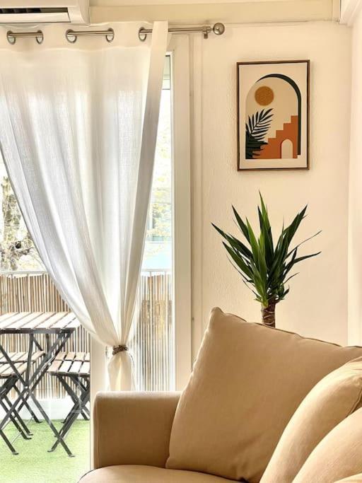 Chez Joan, Apt De Standing, 4 Prs, A 300M Des Plages Antibes Bagian luar foto